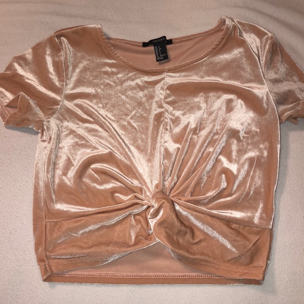 Pale pink half shirt